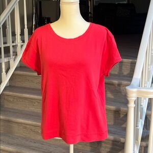 Chico's Red Short Sleeve Top